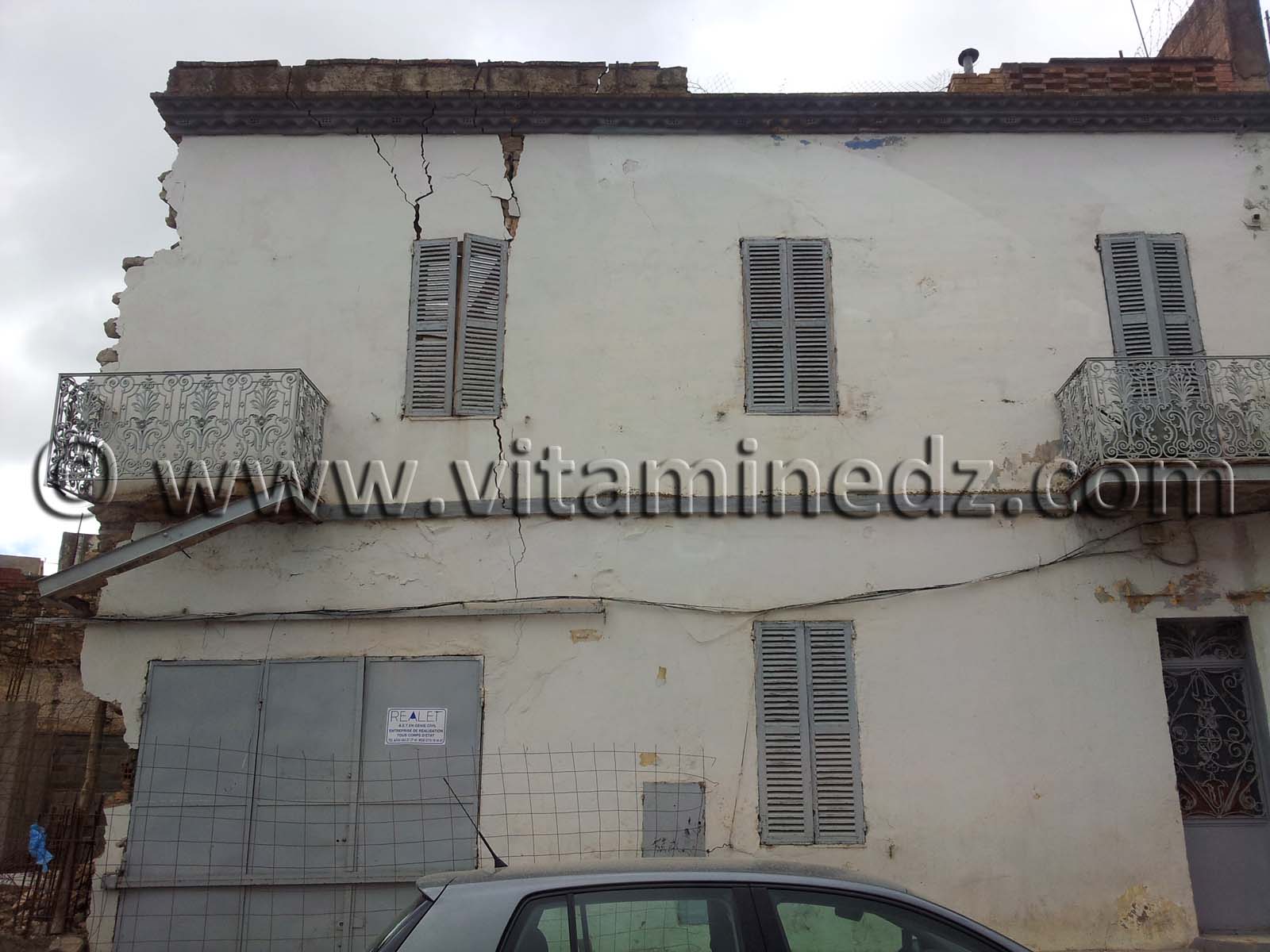 Rues de Tlemcen  Maison en demolition Fekharine, Bd Kazi Aouel Med