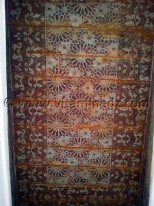 Detail plafond du porche du Darih Sidi Boumediene, Tlemcen.