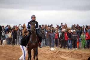 Jeune Cavalier course à Tlemcen  Waada de Magoura, commune d\'El Bouihi, et course hippique organisée en parallèle