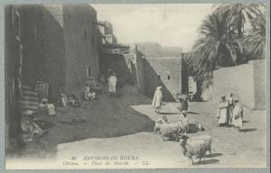 Environs de Biskra.- Chetma - Place du Marché