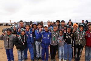 Jeunes scouts - Tlemcen Waada de Magoura, commune d\'El Bouihi, et course hippique organisée en parallèle