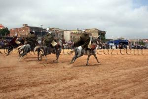 Salon du Cheval de Tiaret (8ème édition - Juin 2013) - Fantasia, fête populaire.