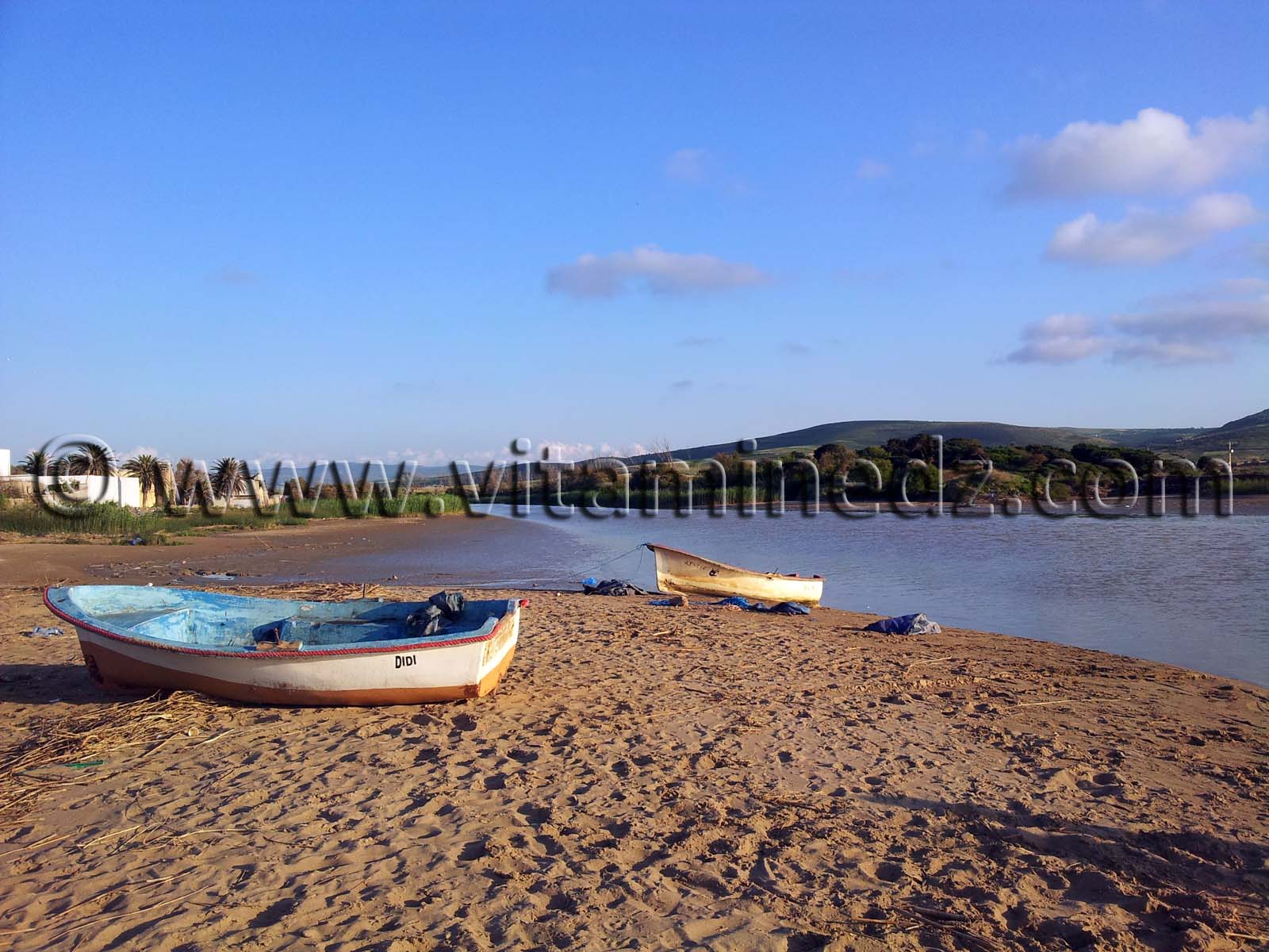 Barques de pecheurs Rachgoun, Oued Tafna, Commune de Beni Saf