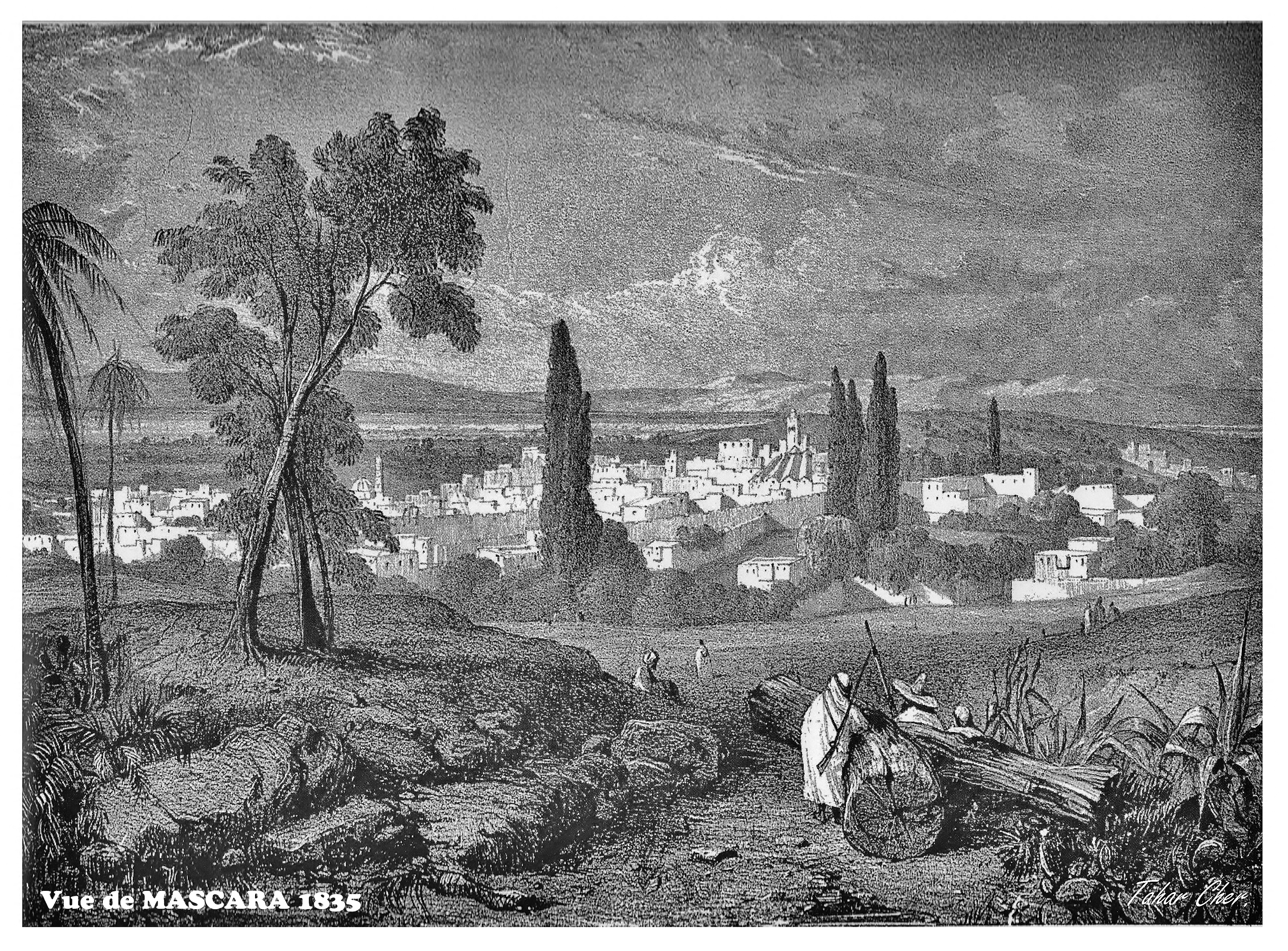 Vue de MASCARA en 1835