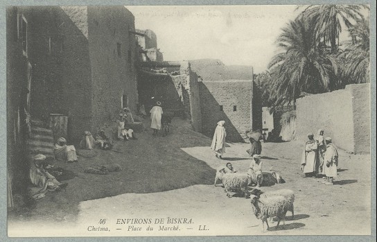 Environs de Biskra.- Chetma - Place du Marché