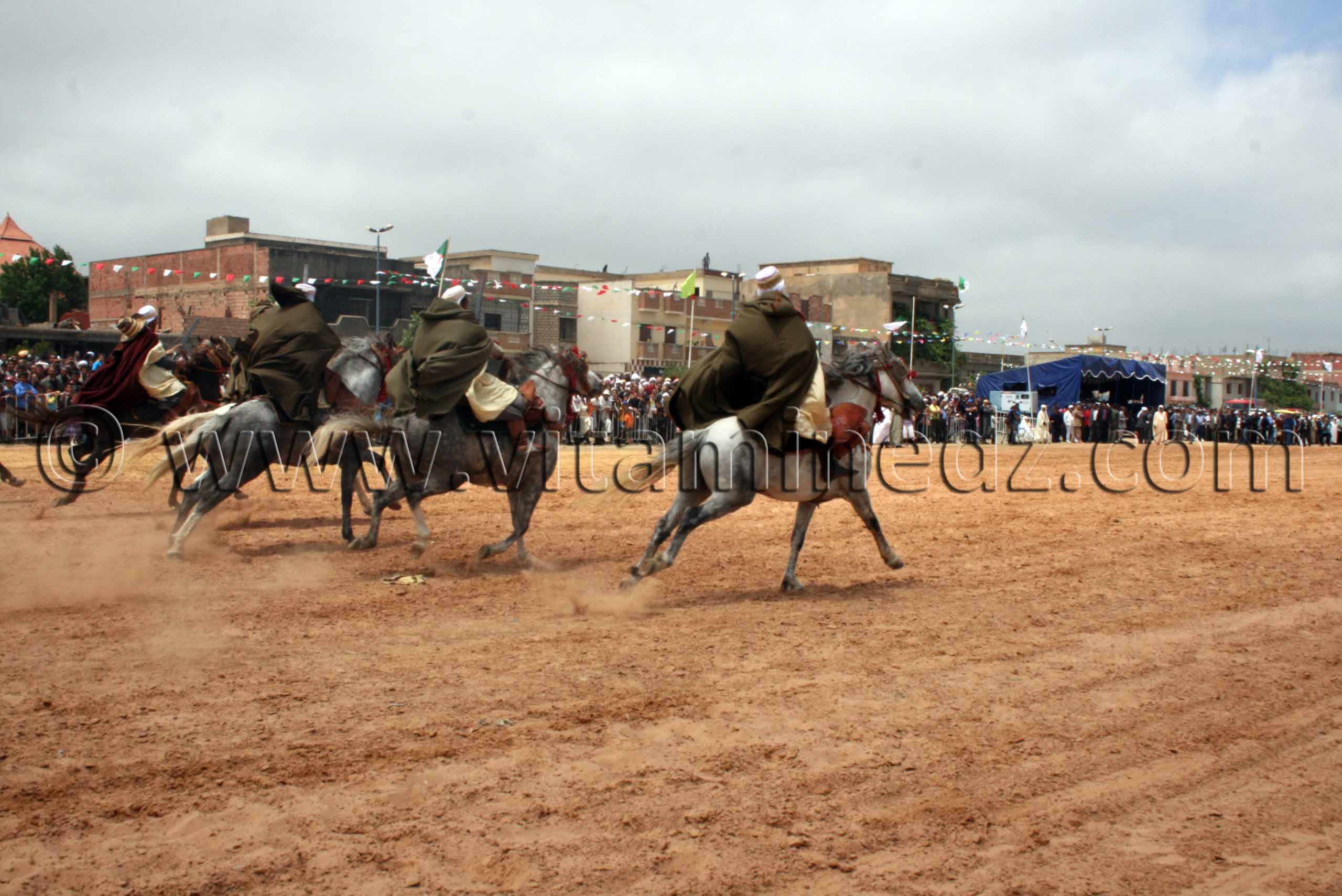 Salon du Cheval de Tiaret (8ème édition - Juin 2013) - Fantasia, fête populaire.