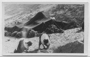 Tente préparée par la famille Tahraoui en vue de la fête donnée par les msamda