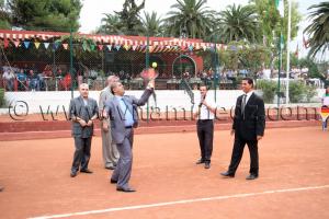 Coup d\'envoi par le Directeur de la Jeunesse et des Sports Tlemcen - Tennis (ITF 2013)  Tournoi international féminin de tennis sur terre battue du 9 au 14 septembre 2013