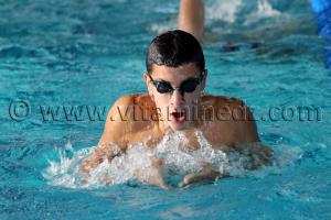 Tlemcen - Natation  Equipe de nageurs du WAT à la Piscine olympique de Tlemcen, Manager  Réda Yadi