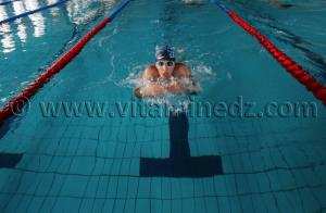 Tlemcen - Natation  Equipe de nageurs du WAT à la Piscine olympique de Tlemcen, Manager  Réda Yadi
