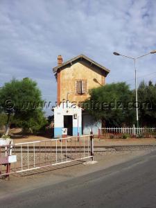 Tlemcen - Ain Fezza, passage train, ancienne route d\'Alger