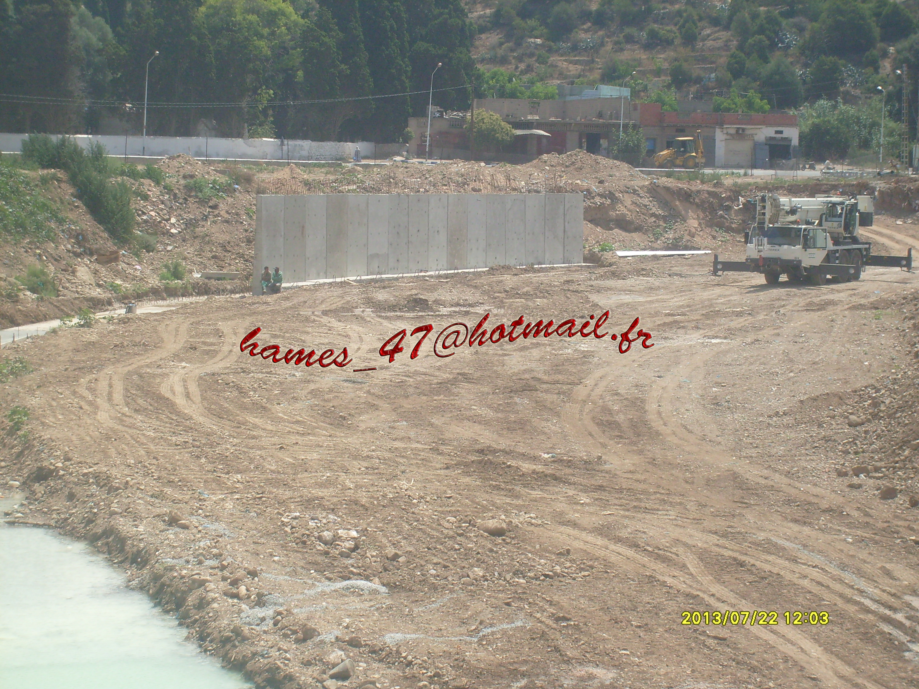 TRAVAUX SUR L'OUED GHAZOUANA