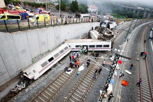 Planète - Espagne: Un train déraille, faisant une cinquantaine de morts