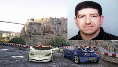 Constantine - Hichem Lami. Inventeur:  Une voiture électrique au Vieux Rocher