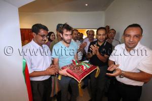 L\'artiste plasticien Noureddine Benhamed  Ouverture Exposition