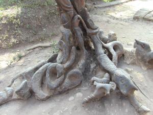 La Sculpture de Djelloul dans le musée a ciel ouvert de Tipaza.