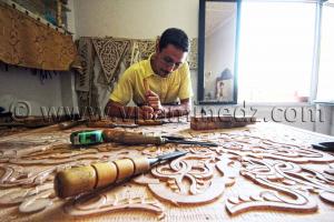 Métier de bois sculpté Tlemcen - Centre d\'artisanat de Bab Zir