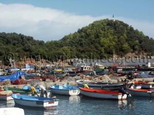 Ziama Mansouriah ou Ziama - زيامة منصورية , Port de pêche et presqu\'île Mansouria (Septembre 2005)