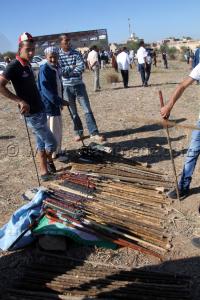 Marchant de M\'tarag, (canne, baton ou gourdin) Waadat Ain Larbaa, wilaya d\'Ain Temouchent