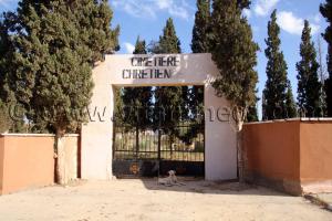 Cimetière chrétien complètement abandonné à Ain Larbaa, wilaya d\'Ain Temouchent