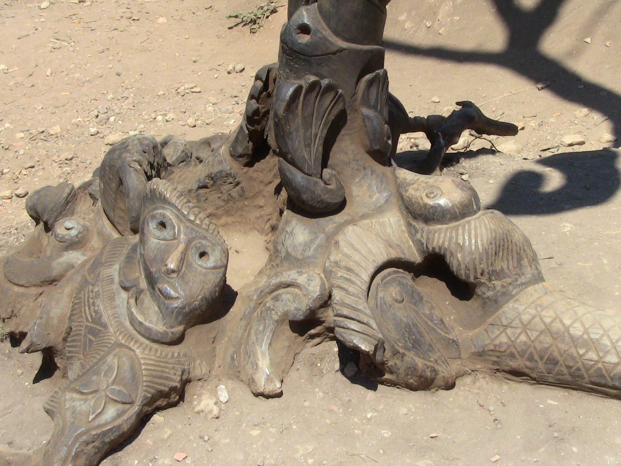 La Sculpture de Djelloul dans le musée a ciel ouvert de Tipaza.
