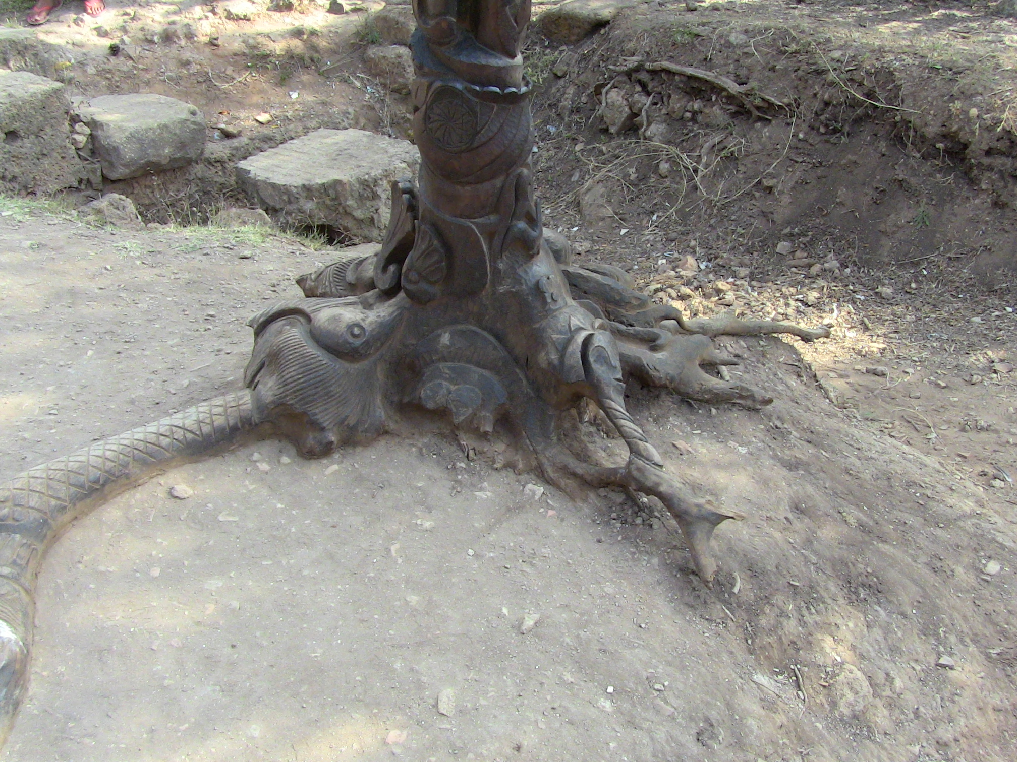 La Sculpture de Djelloul dans le musée a ciel ouvert de Tipaza.