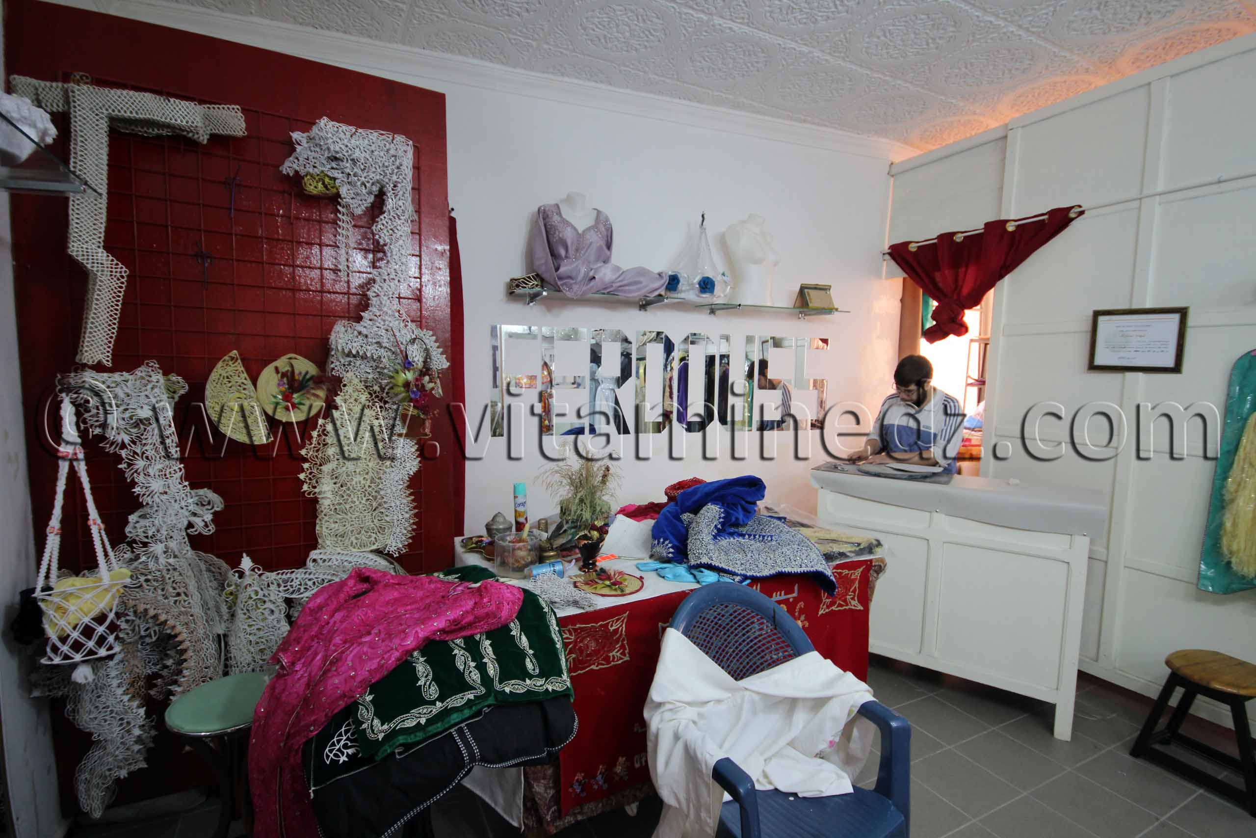 Tlemcen - Fréd, motifs pour broderies Karakou, Kaftans, Centre d'artisanat de Bab Zir