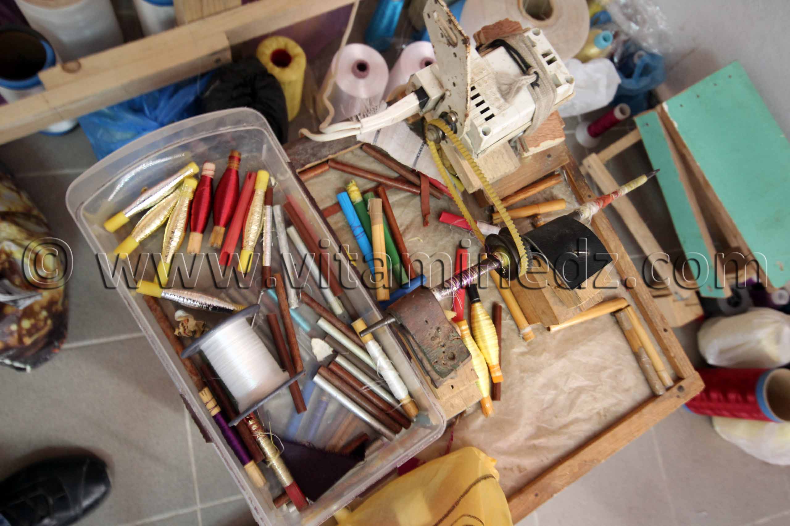 Tlemcen - Fil de broderie du Mensouj - Centre d'artisanat de Bab Zir