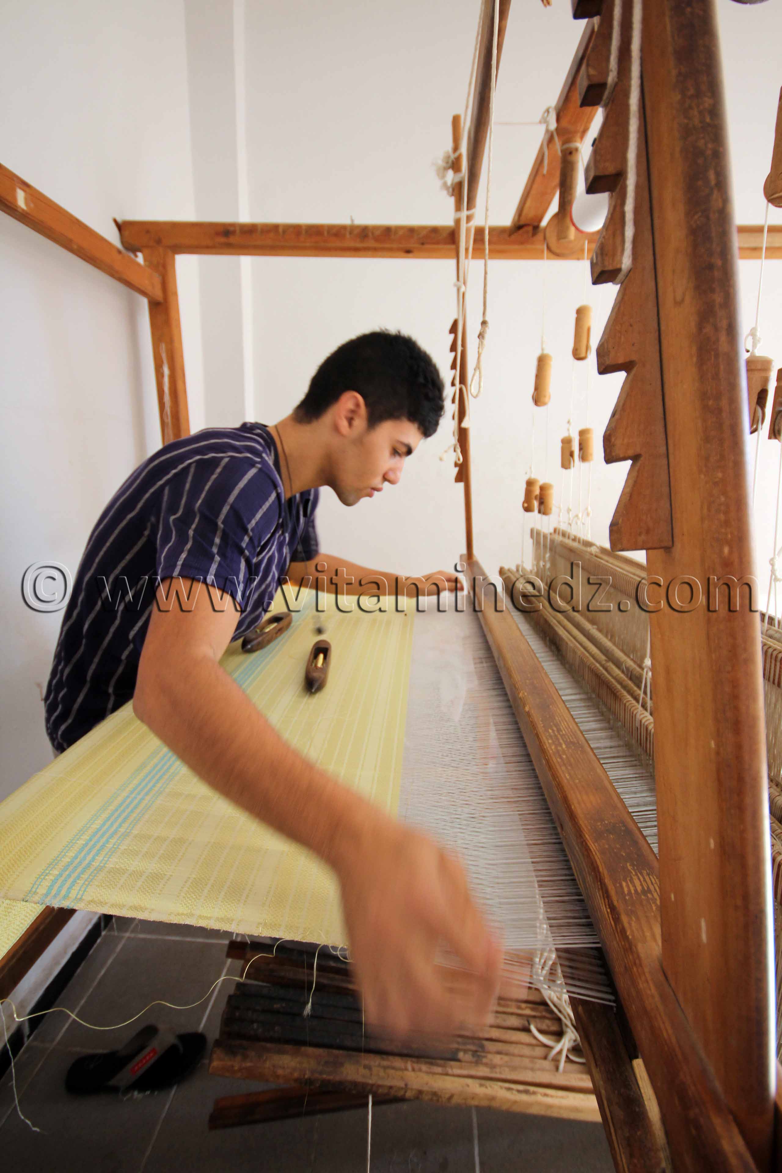 Tisserand Mensouj Tlemcen - Centre d'artisanat de Bab Zir