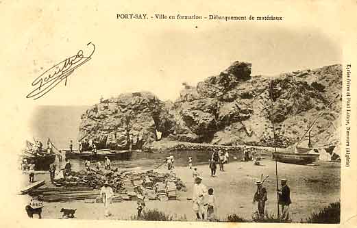 Quand Port Say n'était qu'une plage en 1900