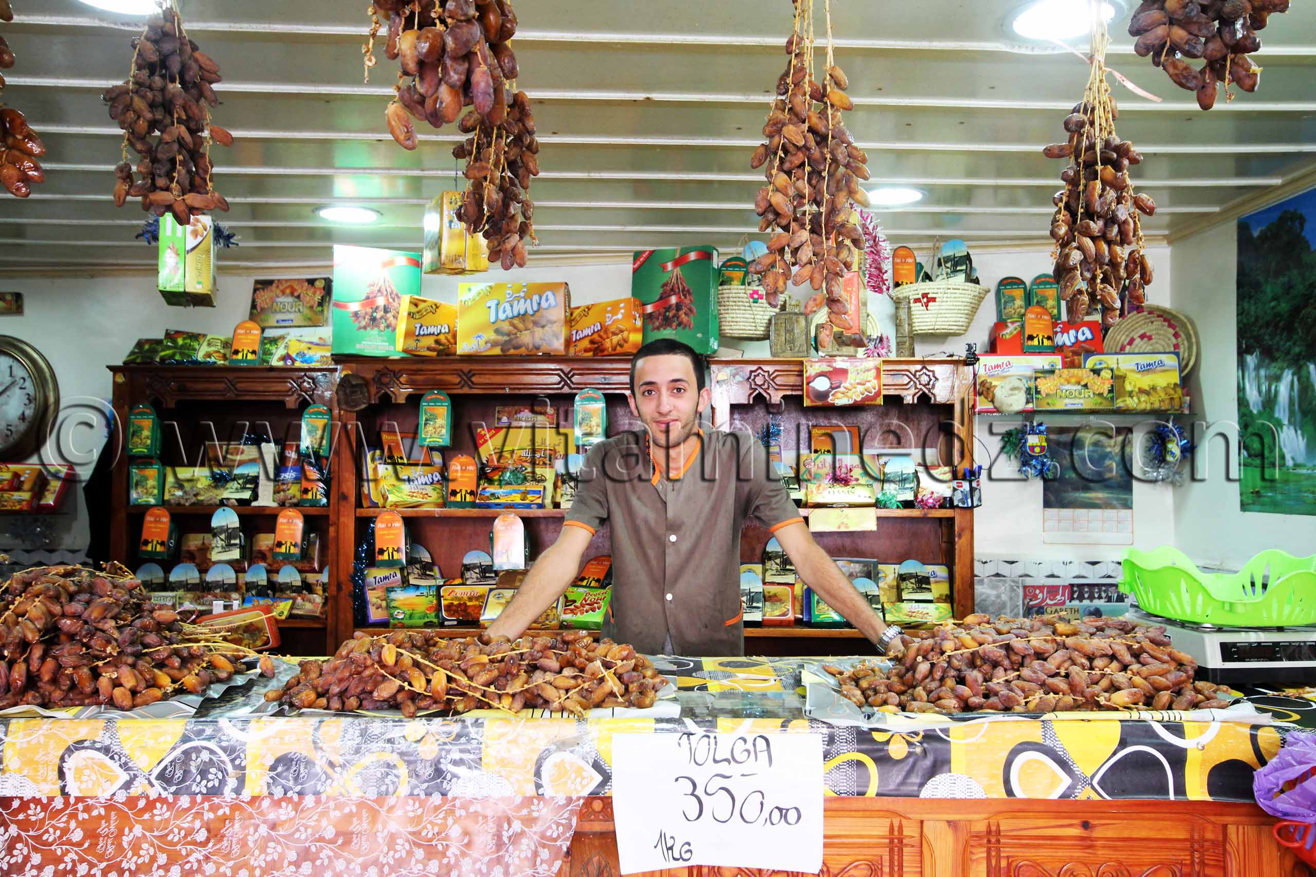 Maison de Dattes  Tolga, Deglet Nour, premier choix, Vente de Dattes en gros et au détail à Tlemcen
