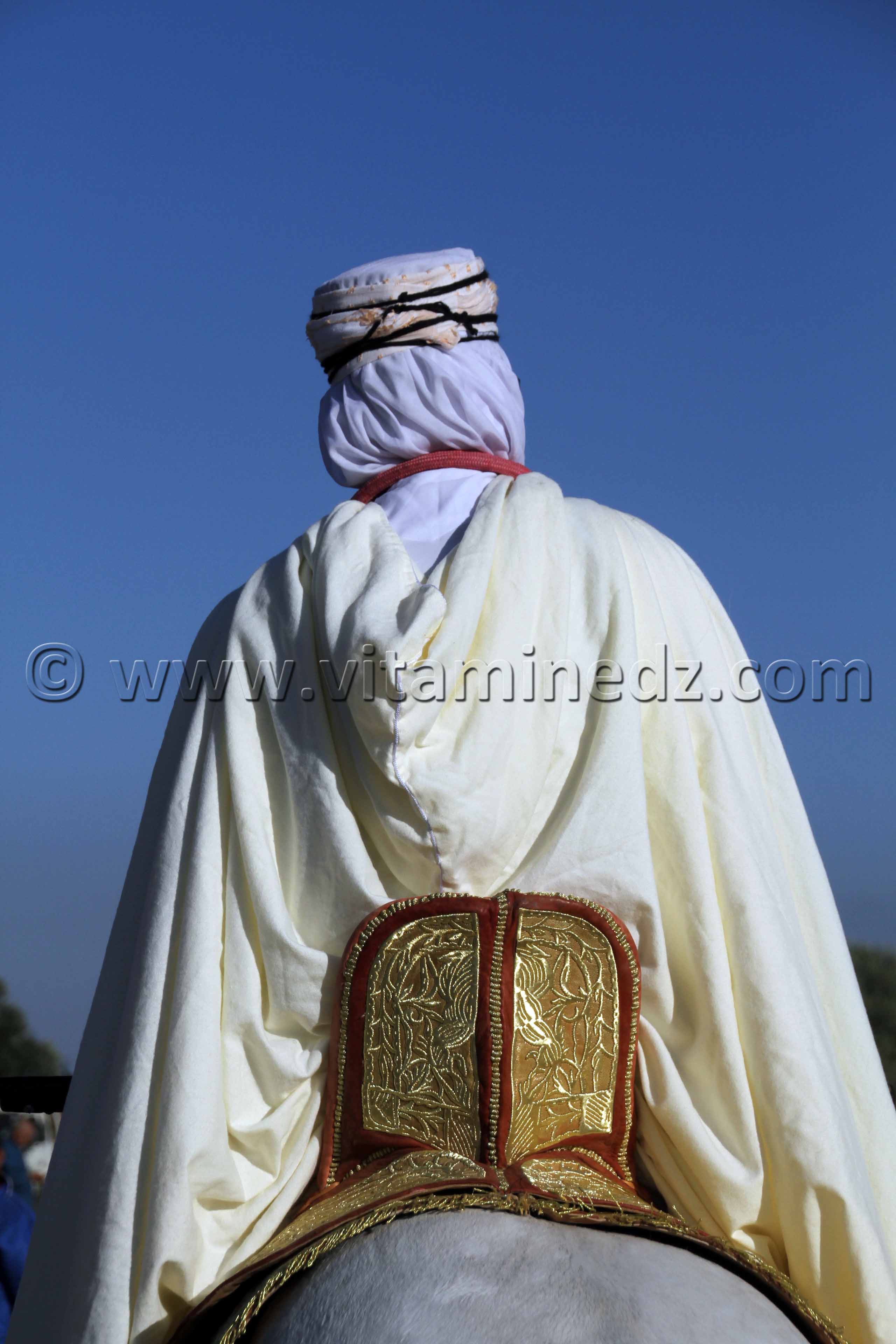 Beau cavalier aux habits traditionnels, Waadat Ain Larbaa, wilaya d'Ain Temouchent