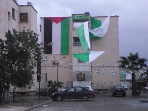 les supporteurs boufarikoies de l'équipe nationle n'oublient pas le peuple paléstinien