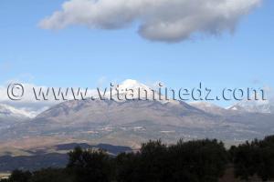 Photos Tikjda, Sommets enneigés Novembre 2013, photo prise de l\'Autoroute Est Ouest ...