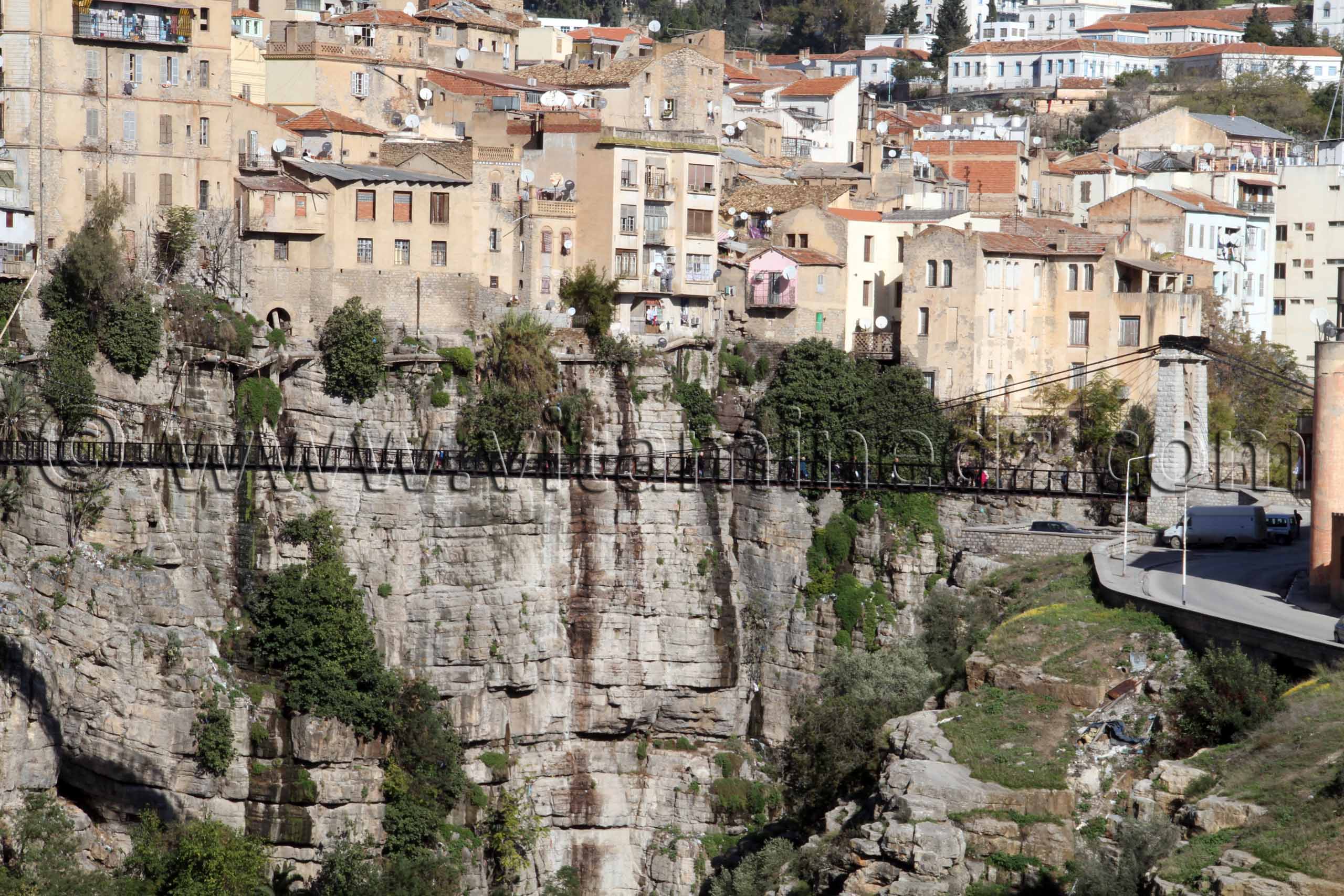 Constantine, le pont ou Passerelle Mellah Slimane anciennement passerelle Perrégaux