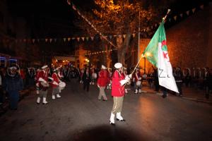 Fanfare et drapeau Algerien Festivités du 1er Novembre 2013 avec la présence du nouveau wali de Tlemcen Abdelhafid Saci Ahmed