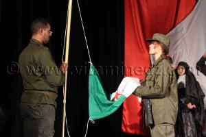 Drapeau Algerien - Festivités du 1er Novembre 2013 avec la présence du nouveau wali de Tlemcen Abdelhafid Saci Ahmed