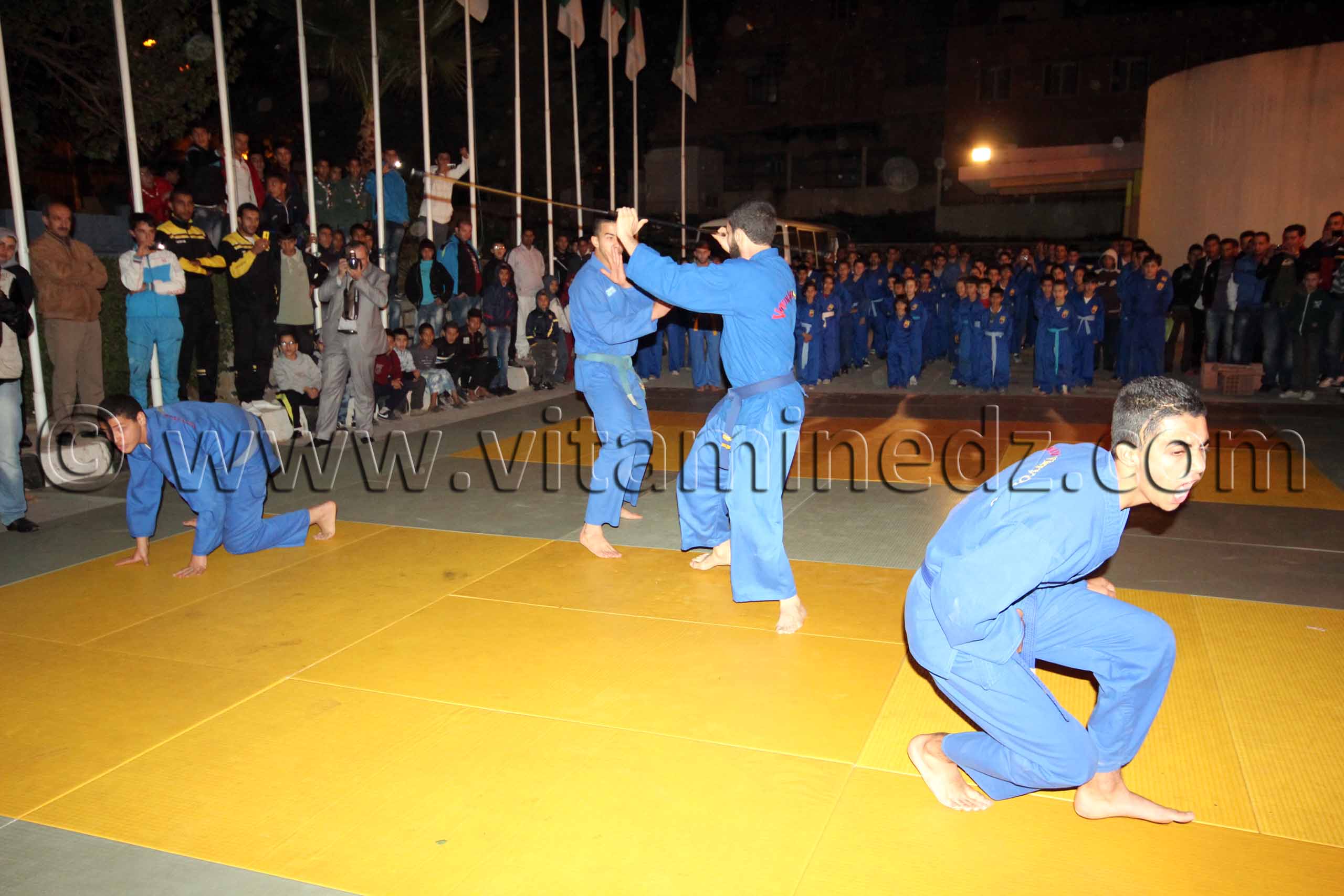 Karaté Tlemcen - Festivités du 1er Novembre 2013 avec la présence du nouveau wali de Tlemcen Abdelhafid Saci Ahmed