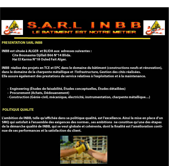 POLITIQUE DE L'ENTREPRISE