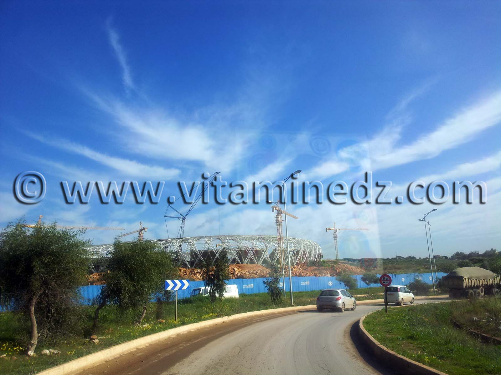 Stade olympique d'Oran en cours de réalisation