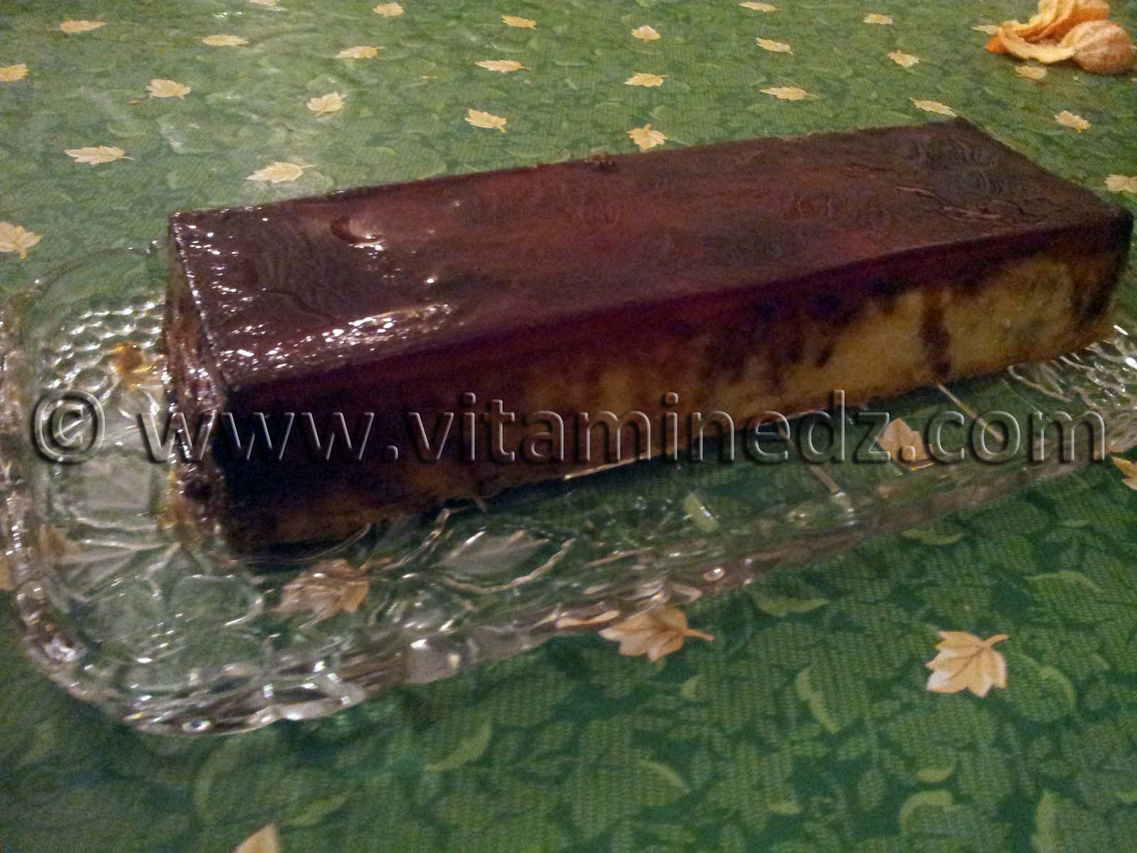 Flan au chocolat et aux amandes amères