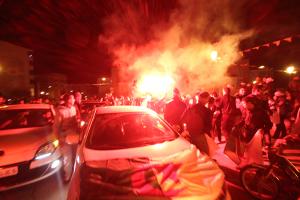 QUALIFICATION EQUIPE NATIONALE D'ALGERIE MONDIALE 2014  L'Algérie en fête