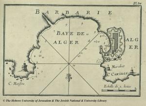 Baie d'Alger en 1764 (Cap Caxine et Cap Matifou)