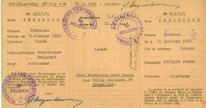 serdukoff , refugie WW2 en Belgique