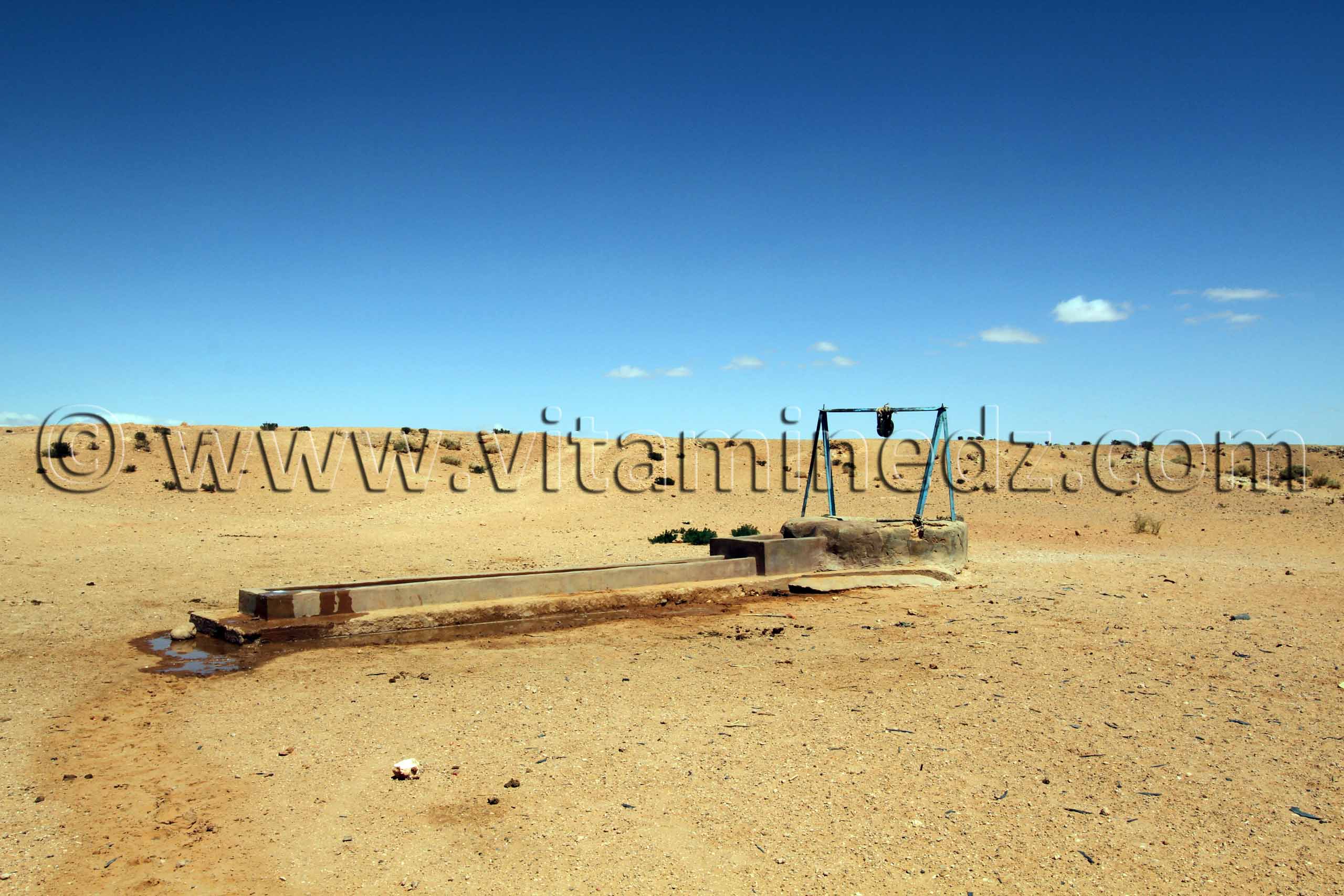 Puits d'eau dans la steppe de la Commune d'El Bnoud (Wilaya d'El Bayadh)