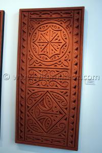 Décorations murales zénètes Timimoun  Œuvres et Motifs De terre et d\'argile, réalisées lors de l\'expo Tlemcen 2011
