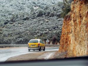 Neige à Tlemcen, Terny vers Sebdou le 31 Janvier 2011