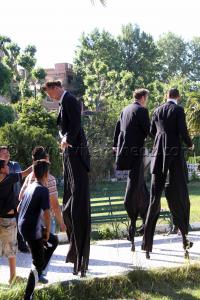 IF Tlemcen  « Wegenstreits Guests » Irriwish Theater (Autriche) Echasses, interactions burlesques au Grand Bassin