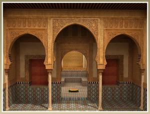 إعادة بناء القصر الملكي بقلعة المشور :