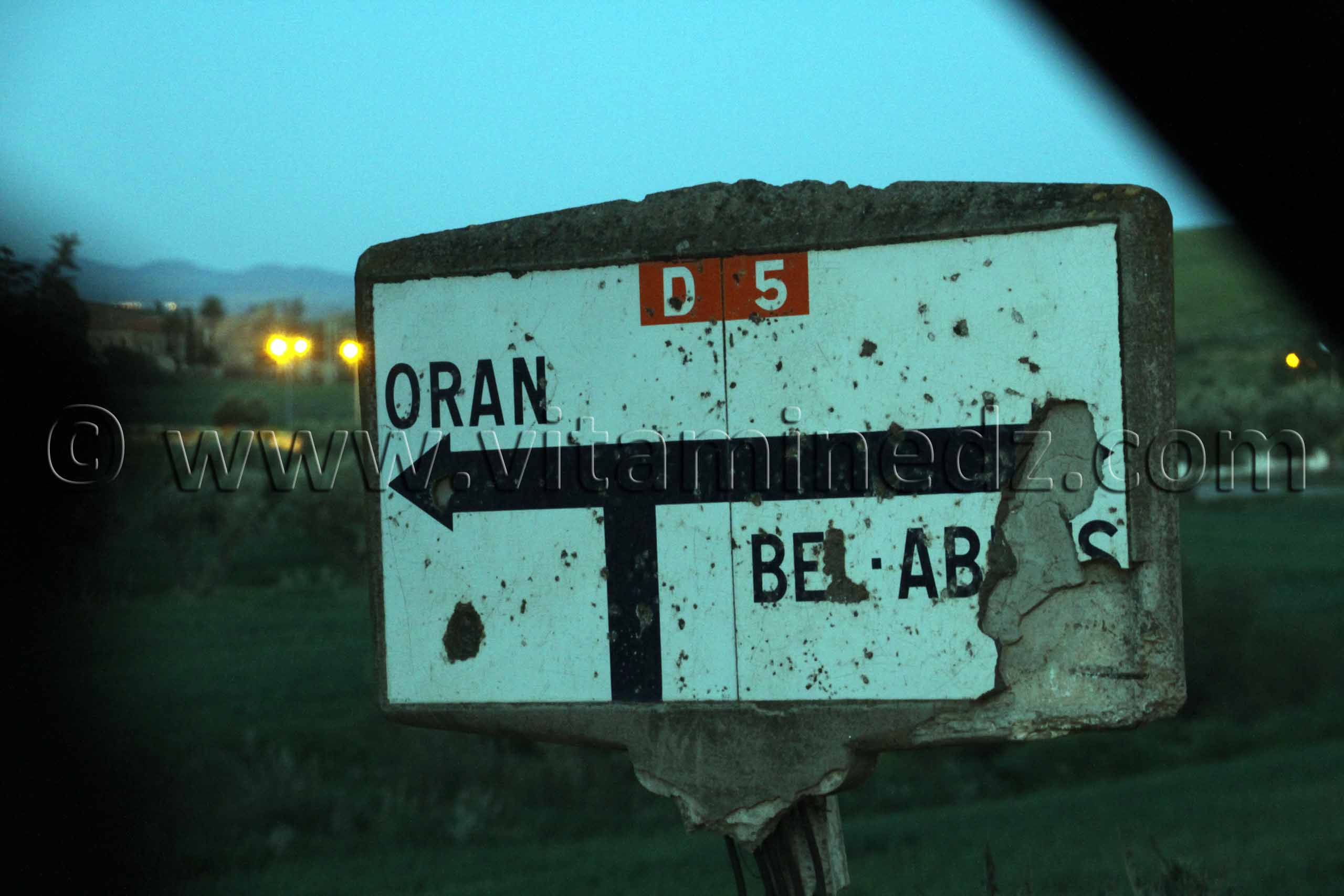 Ancienne plaque Oran Sidi Bel Abbes